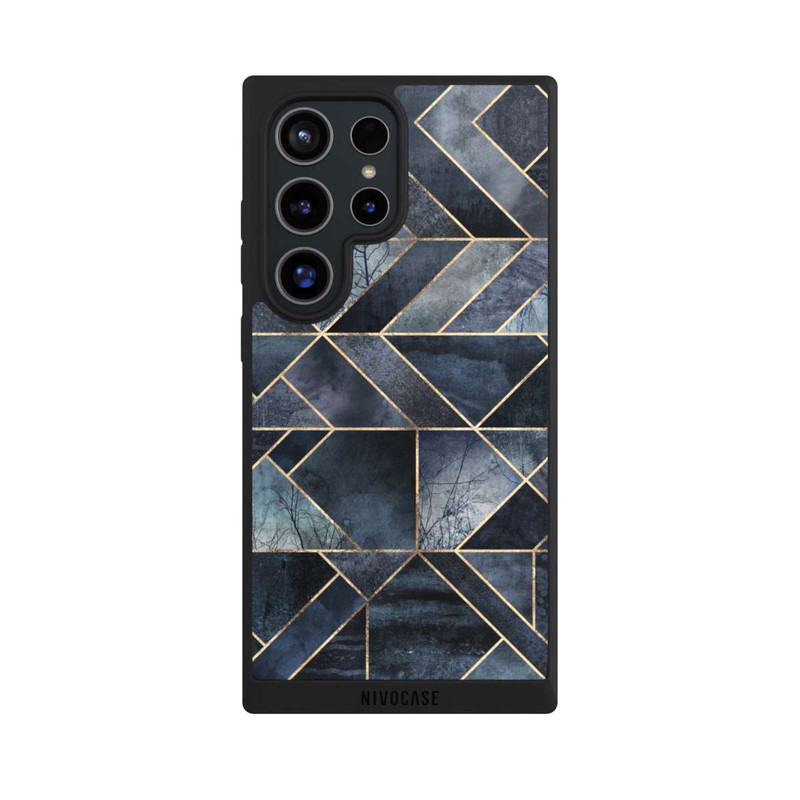 Galaxy S24 Ultra NIVOpure Abstraktes Natur-Dunkelblau