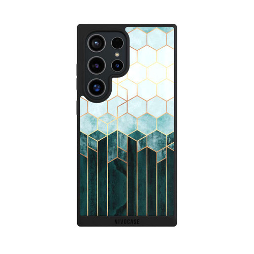 Samsung Galaxy S24 Ultra NIVOpure Teal Hexagons