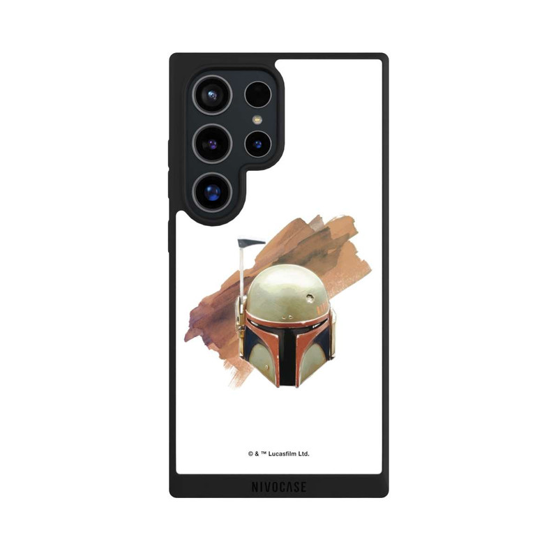 Galaxy S24 Ultra NIVOpure Casque Boba Fett Blanc