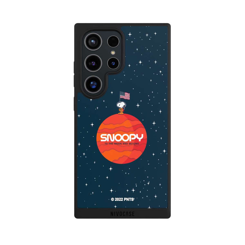 Galaxy S24 Ultra NIVOpure Snoopy Voyageur de l'espace Orange
