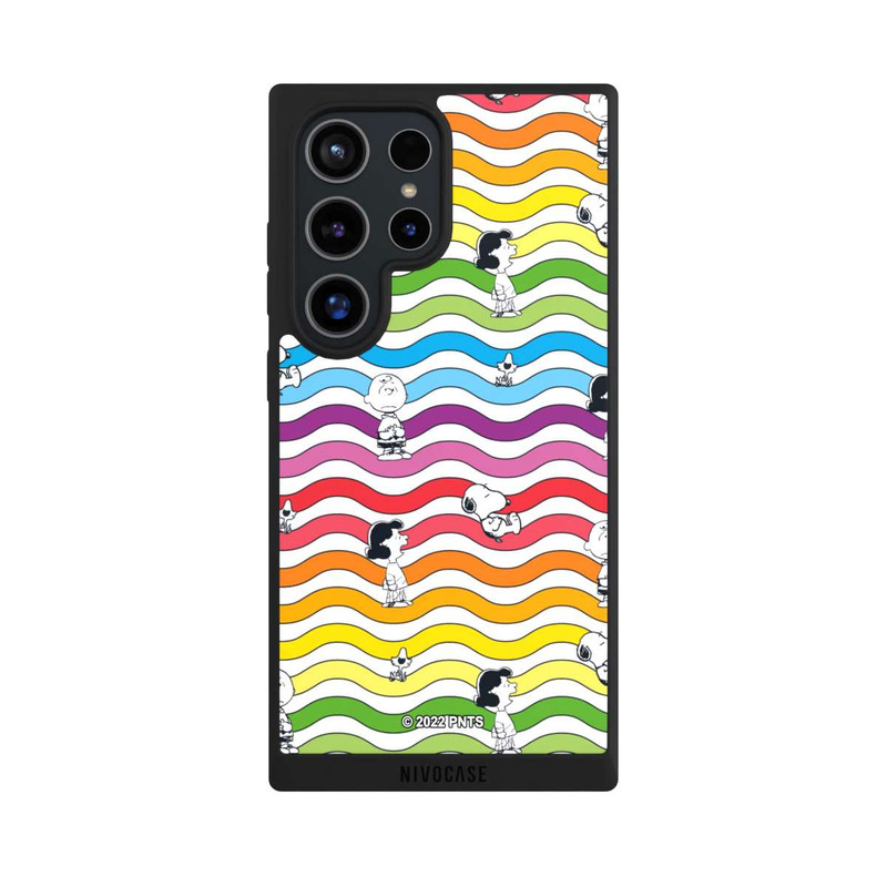 Galaxy S24 Ultra NIVOpure Snoopy Pattern Arc-en-ciel