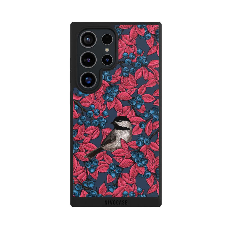 Galaxy S24 Ultra NIVOpure Blueberries And Birds On Navy