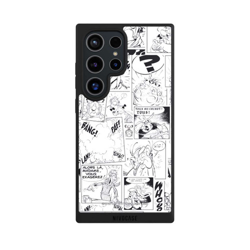 Samsung Galaxy S24 Ultra NIVOpure Asterix Comic Black and White