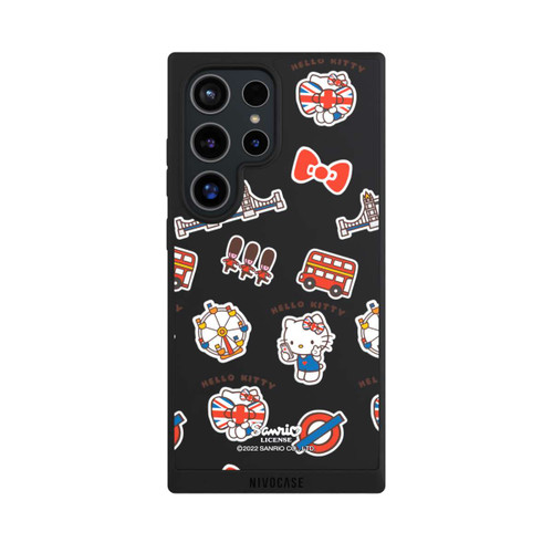 Samsung Galaxy S24 Ultra NIVOpure Hello Kitty Londoner Abzeichen Transparent