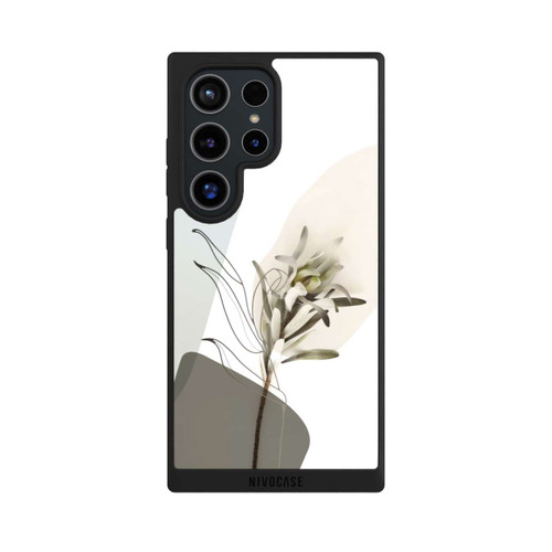 Samsung Galaxy S24 Ultra NIVOpure Boho Line Art Olivgrün