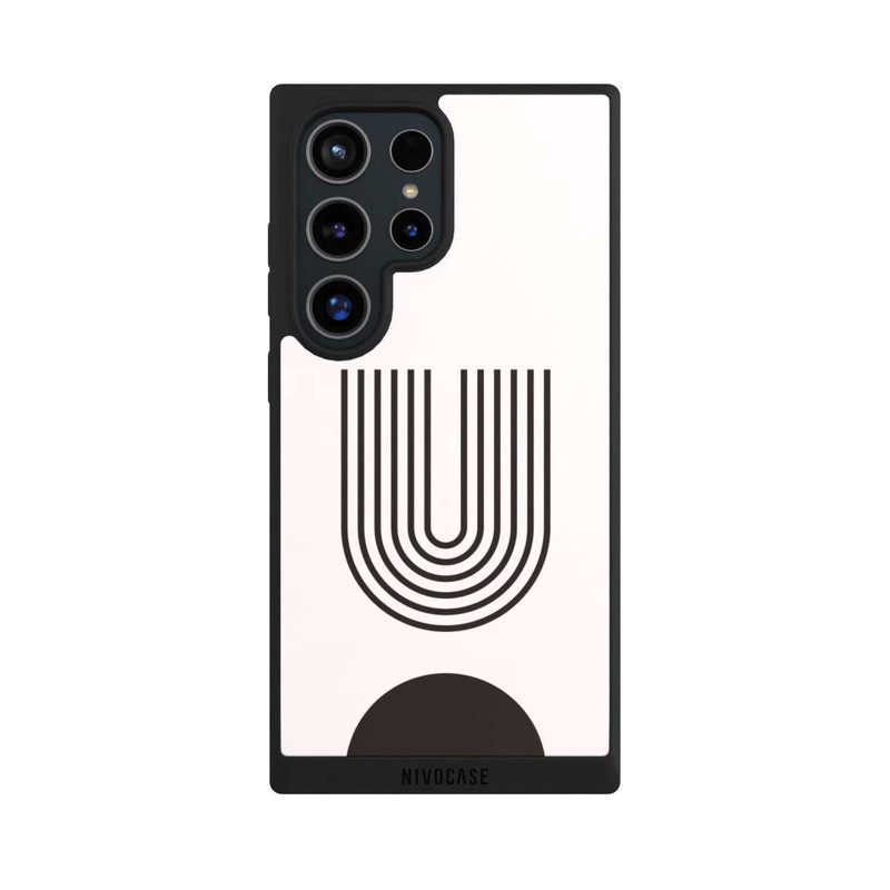 Galaxy S24 Ultra NIVOpure Moderne Kunst Schwarze Linien