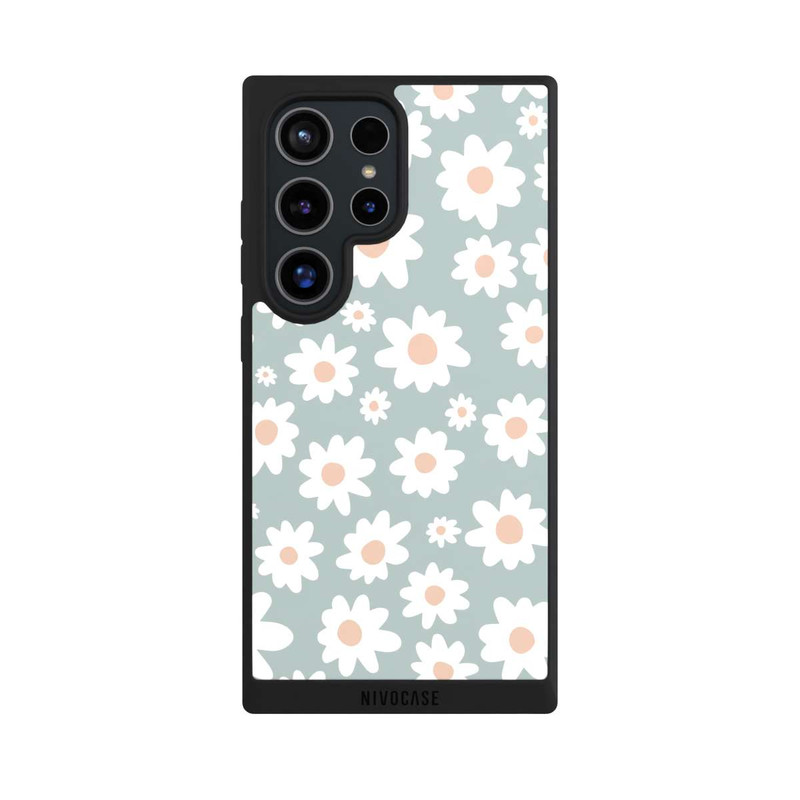 Galaxy S24 Ultra NIVOpure Marguerites Pattern Vert