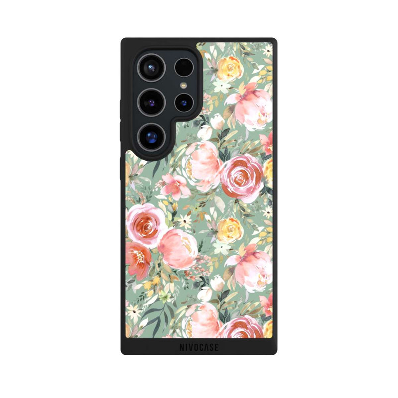 Galaxy S24 Ultra NIVOpure Pastellfarbener Pfingstrosenstrauß