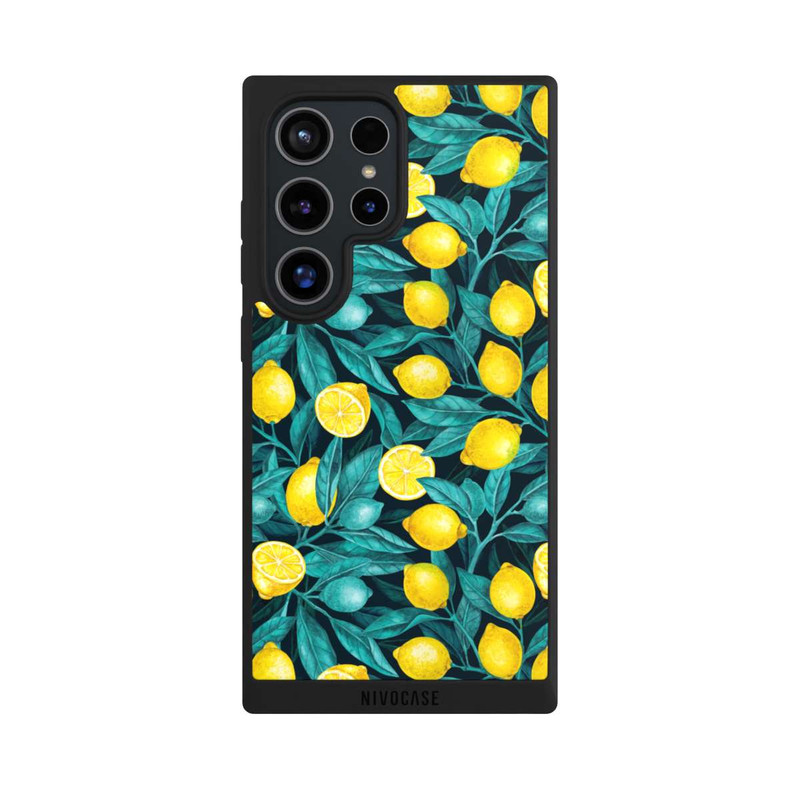 Galaxy S24 Ultra NIVOpure Lemons And Leaves Dark