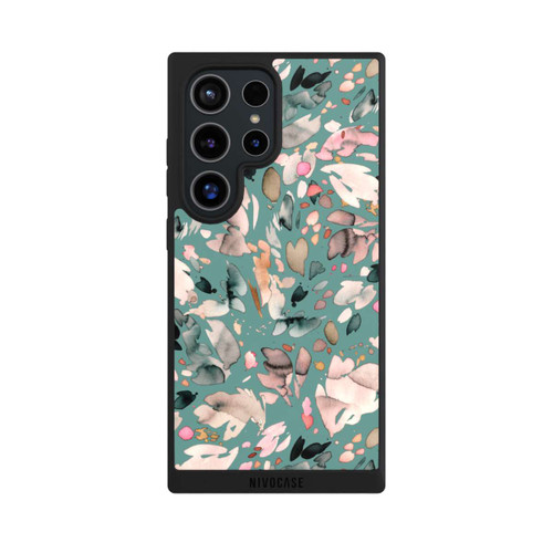 Samsung Galaxy S24 Ultra NIVOpure Abstrakte Blumenblätter grün