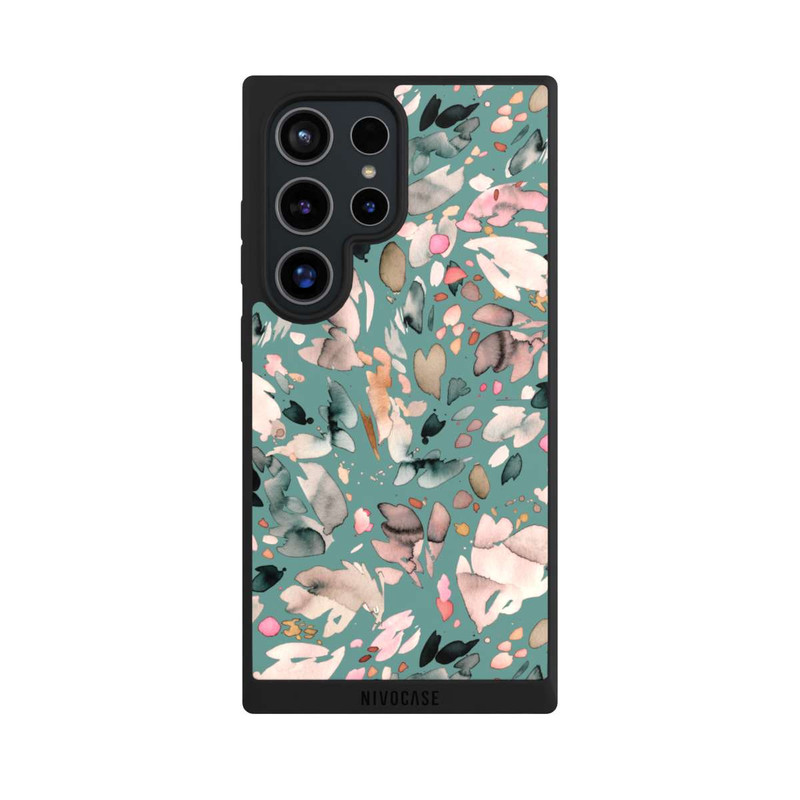 Galaxy S24 Ultra NIVOpure Abstrakte Blumenblätter grün