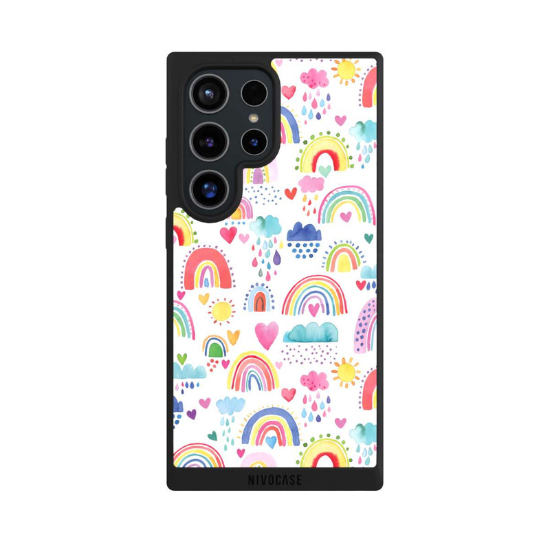 Galaxy S24 Ultra NIVOpure Schöne Regenbogen-Multi-Rot