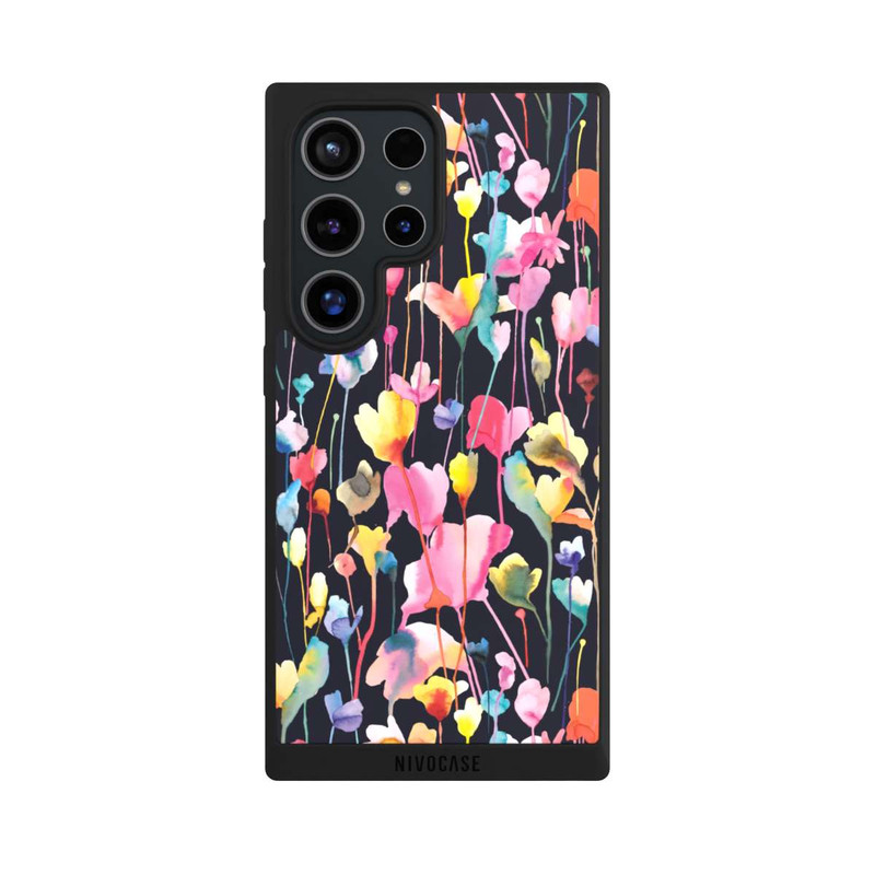 Galaxy S24 Ultra NIVOpure Wildblumen schwarz