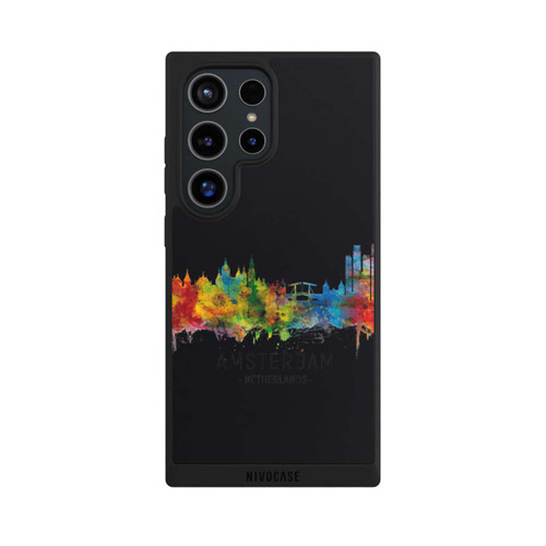 Samsung Galaxy S24 Ultra NIVOpure Amsterdam Netherlands Skyline Black