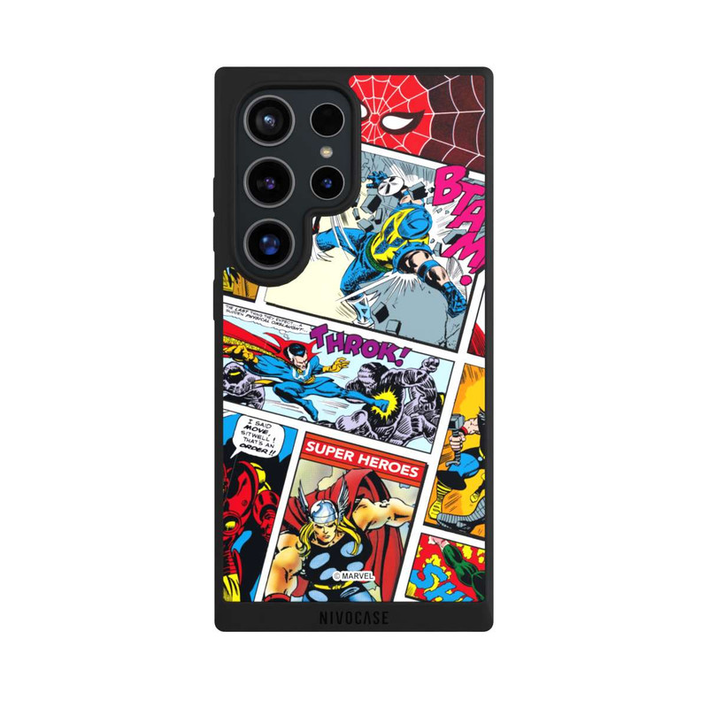 Galaxy S24 Ultra NIVOpure Marvel Retro Comic Blue