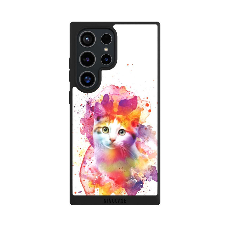 Galaxy S24 Ultra NIVOpure Happy Kitty White