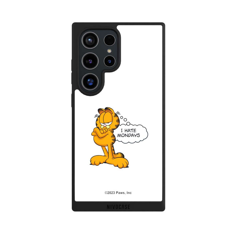 Galaxy S24 Ultra NIVOpure Garfield I Hate Mondays Weiß