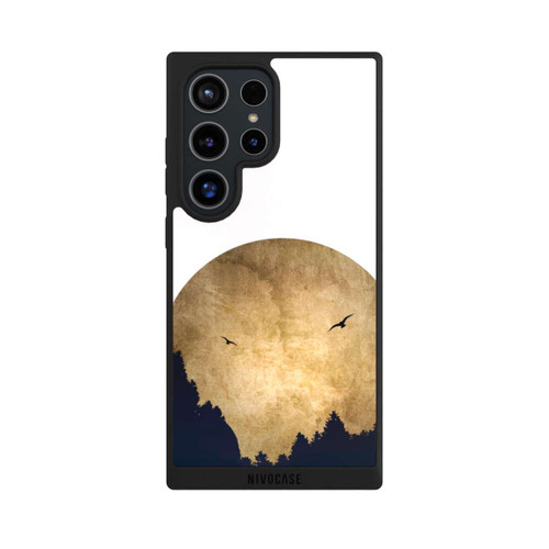 Samsung Galaxy S24 Ultra NIVOpure Zwei Vögel vor Mond