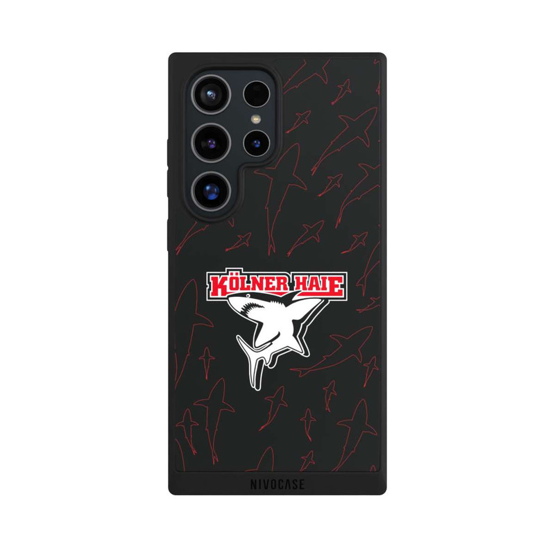 Galaxy S24 Ultra NIVOpure Haie Muster Rot