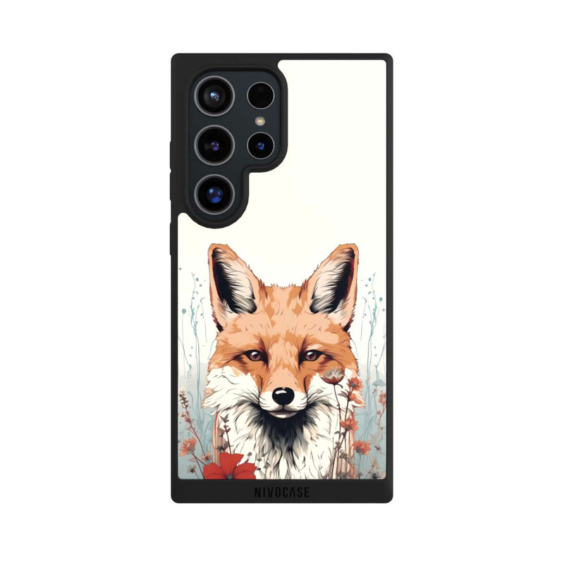 Galaxy S24 Ultra NIVOpure Renard avec des fleurs