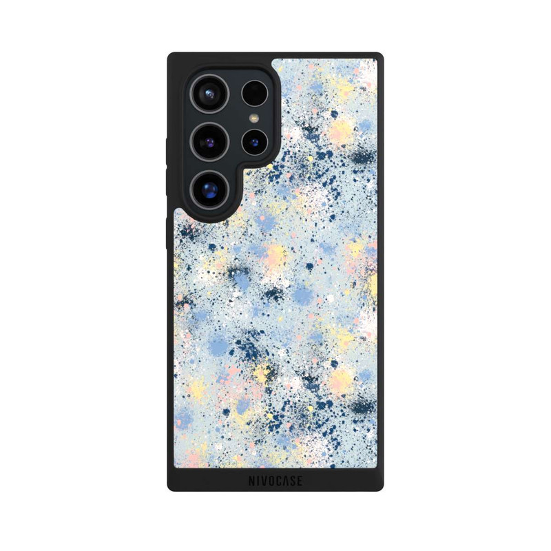 Galaxy S24 Ultra NIVOpure Tintentropfen Staub Textur Blau