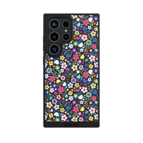 Samsung Galaxy S24 Ultra NIVOpure Psychedelic Flowers Multi Black