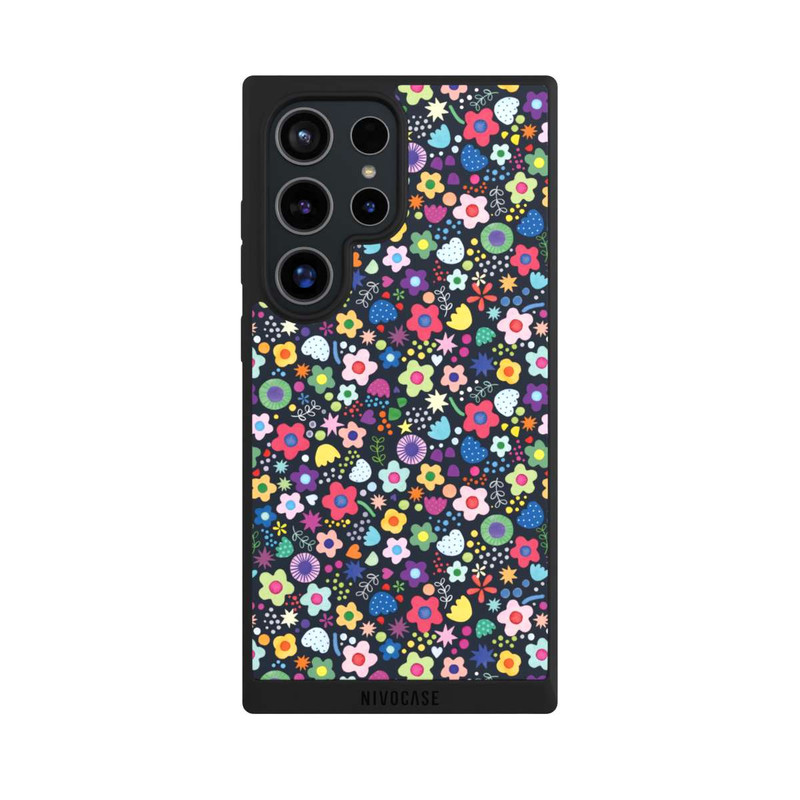 Galaxy S24 Ultra NIVOpure Psychedelic Flowers Multi Black