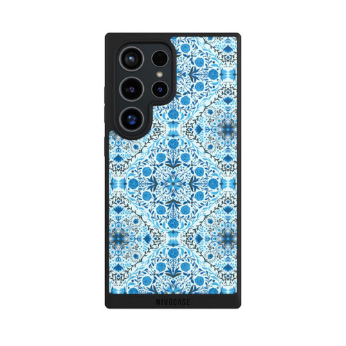 Samsung Galaxy S24 Ultra NIVOpure Blue Floral Tiles