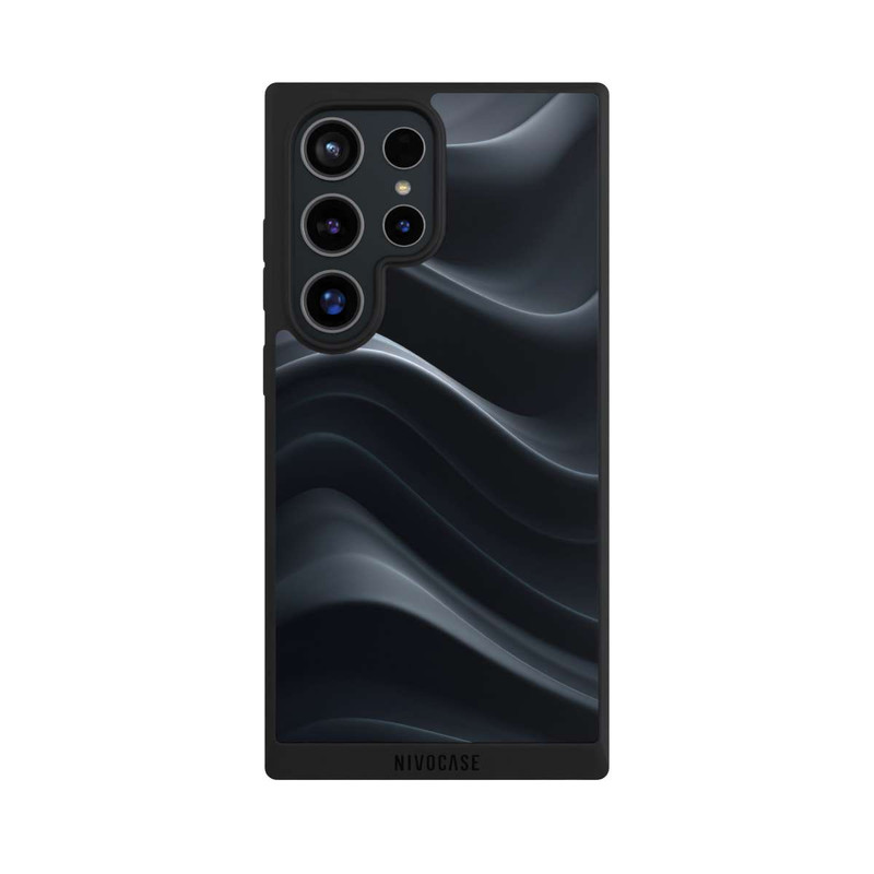 Galaxy S24 Ultra NIVOpure Black Waves Texture