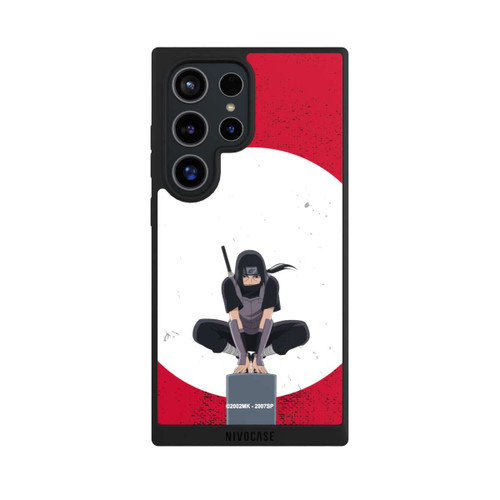Samsung Galaxy S24 Ultra NIVOpure Itachi Uchiha Symbol Roter Hintergrund