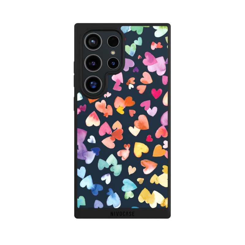 Galaxy S24 Ultra NIVOpure Valentines Hearts Black