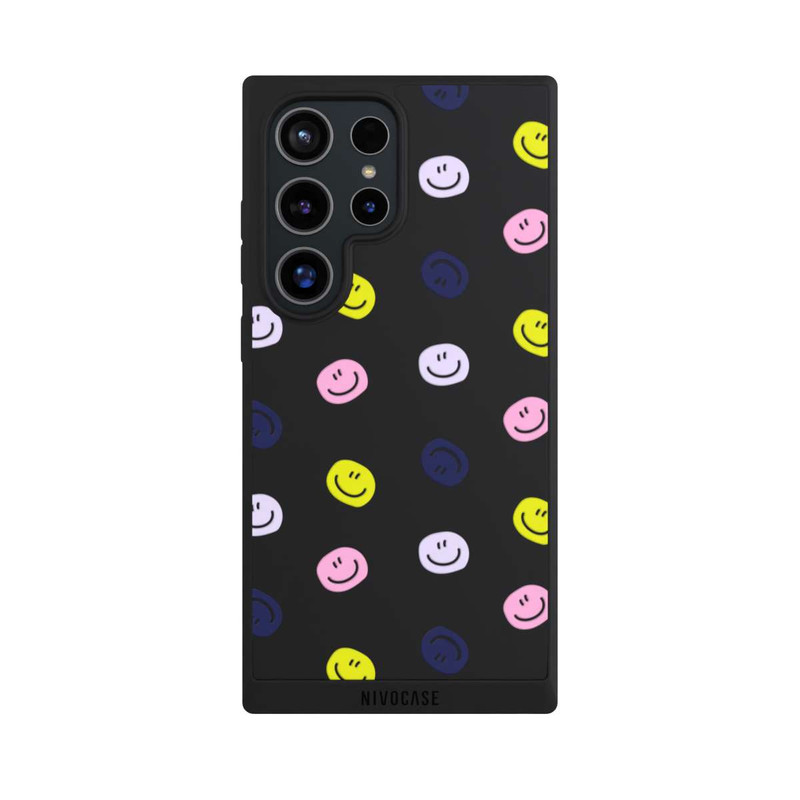 Galaxy S24 Ultra NIVOpure Smile Pattern Pink