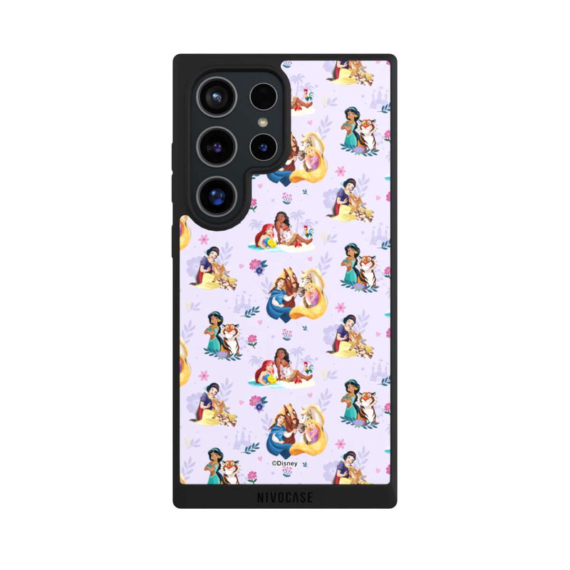 Galaxy S24 Ultra NIVOpure Princess Floral Pattern Purple