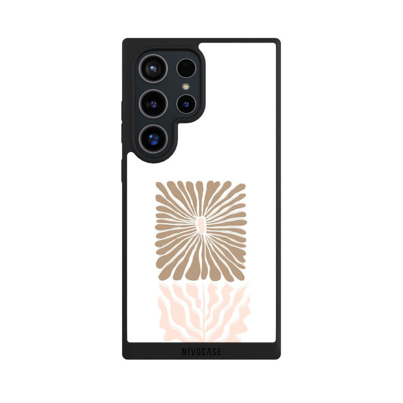 Galaxy S24 Ultra NIVOpure Boho Flower Caramel on White