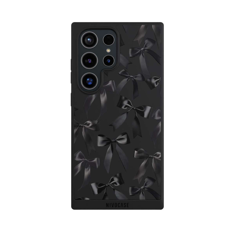 Galaxy S24 Ultra NIVOpure Schwarze Satinschleifen