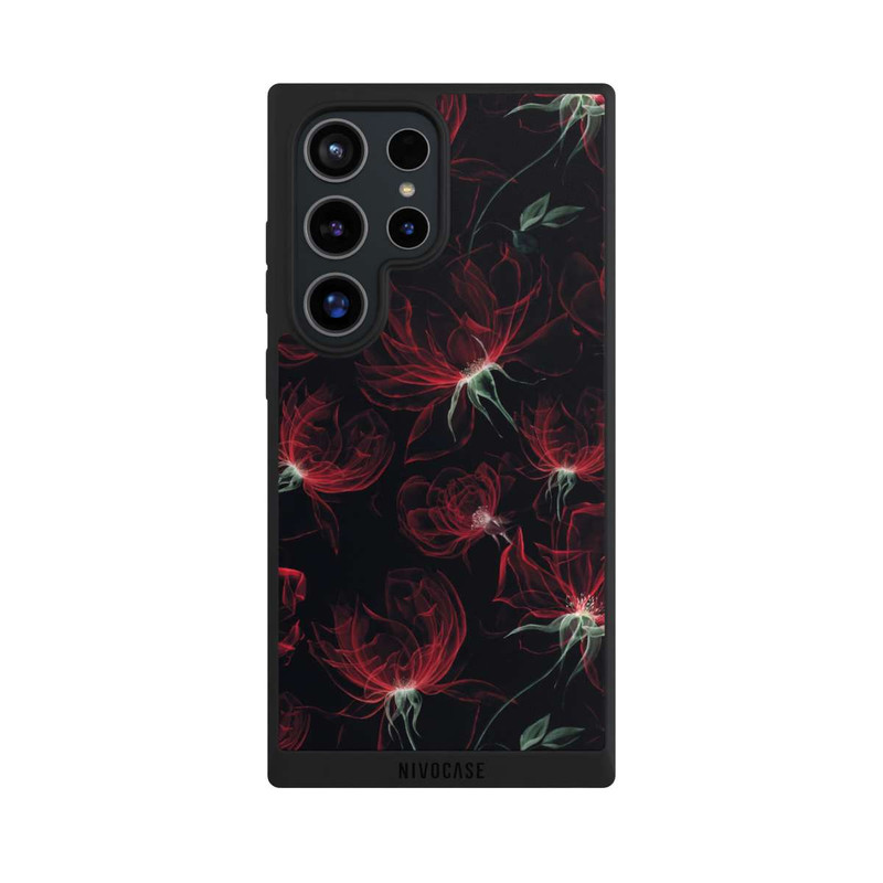 Galaxy S24 Ultra NIVOpure Red Flowers Wallpaper