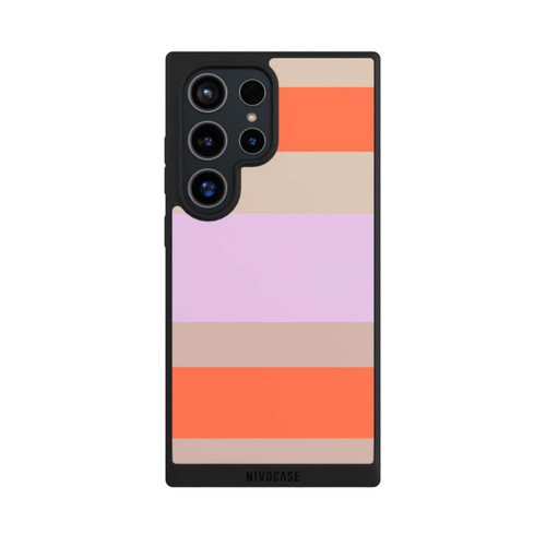Samsung Galaxy S24 Ultra NIVOpure Moca Lila Orange Stripes
