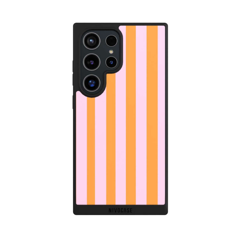 Galaxy S24 Ultra NIVOpure Orange Rosa Streifen