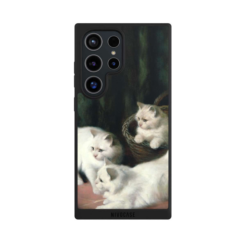 Galaxy S24 Ultra NIVOpure Three White Angora Kittens