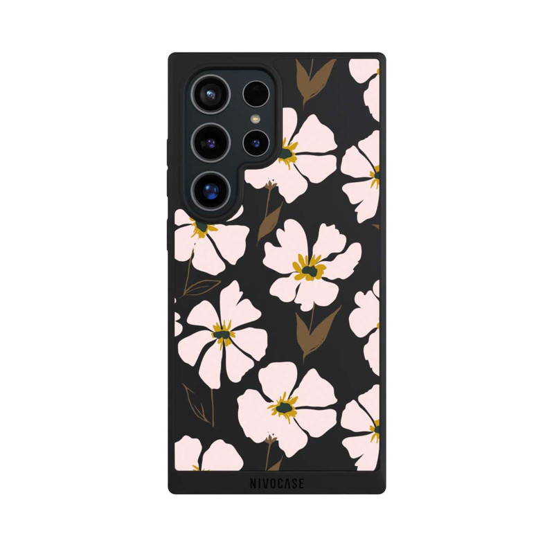 Galaxy S24 Ultra NIVOpure Simple Pastell Flowers Rose Transparent