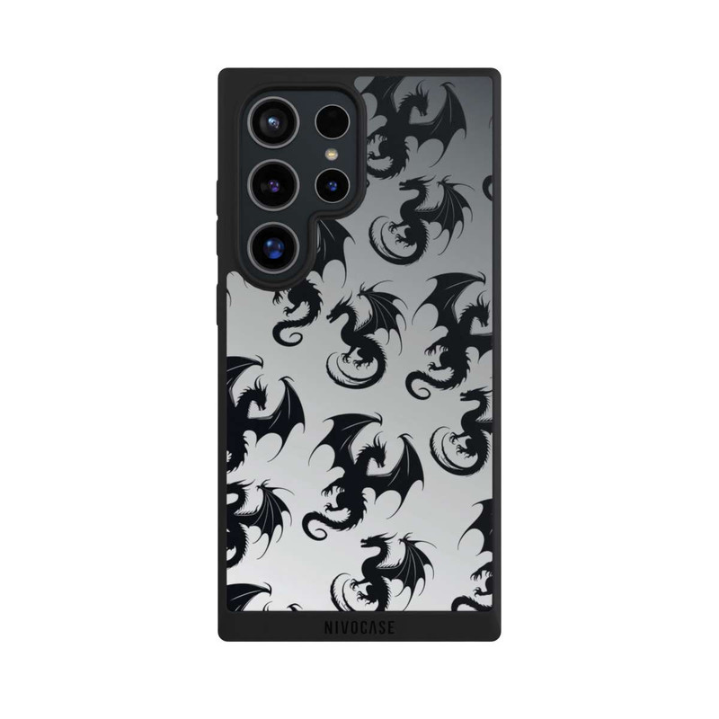Galaxy S24 Ultra NIVOpure Dragon Pattern Grey