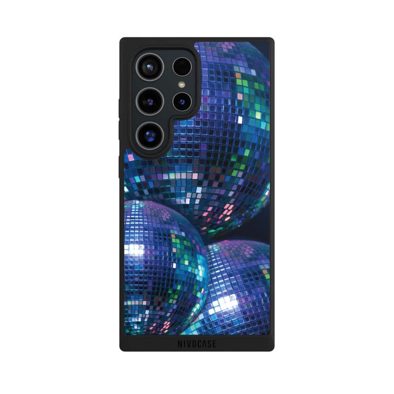 Galaxy S24 Ultra NIVOpure Disco Ball Blue Black Partytime with KI