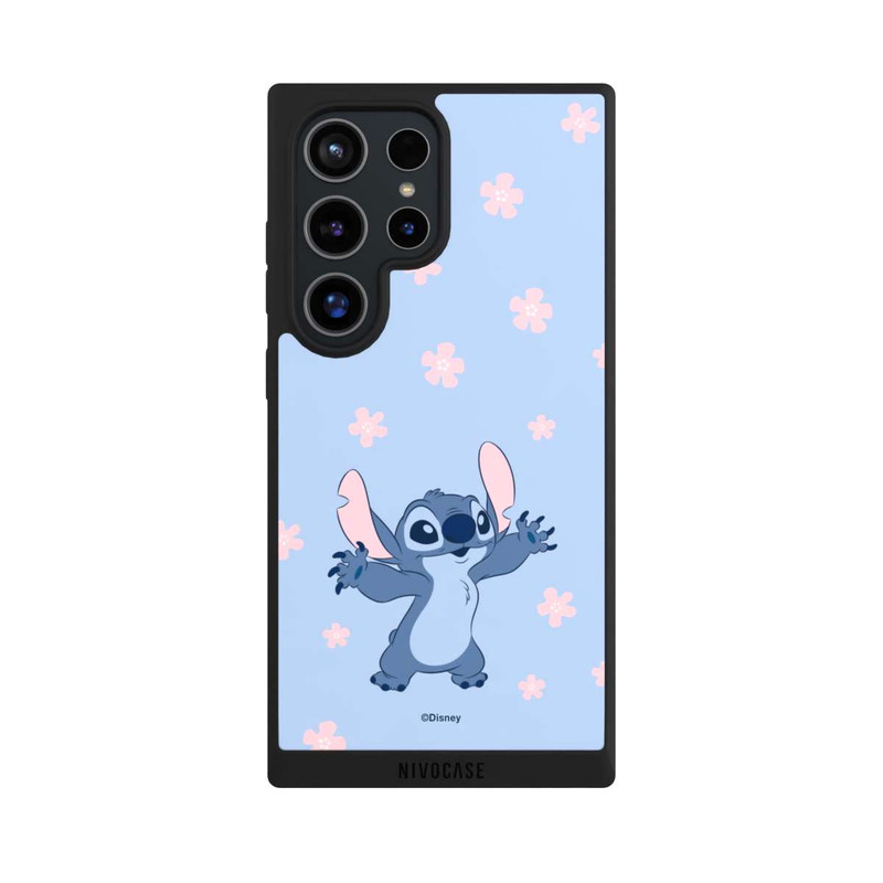 Galaxy S24 Ultra NIVOpure Stitch Pastel Flowers Blue