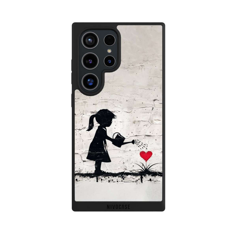 Galaxy S24 Ultra NIVOpure Girl Watering Bunch of Flowers 