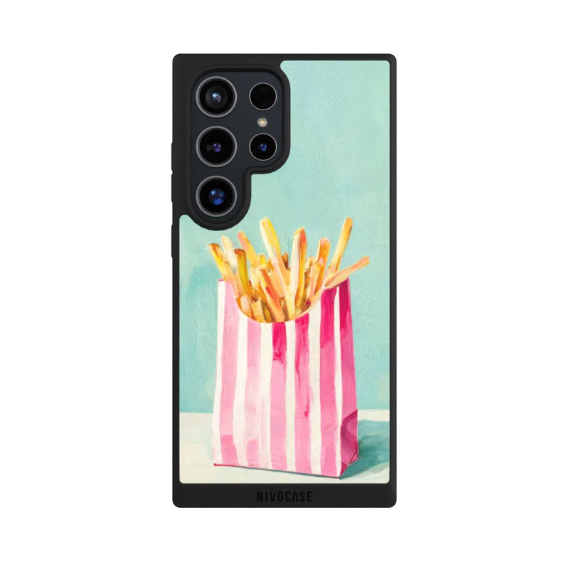 Galaxy S24 Ultra NIVOpure Retro Fries Blue Watercolor