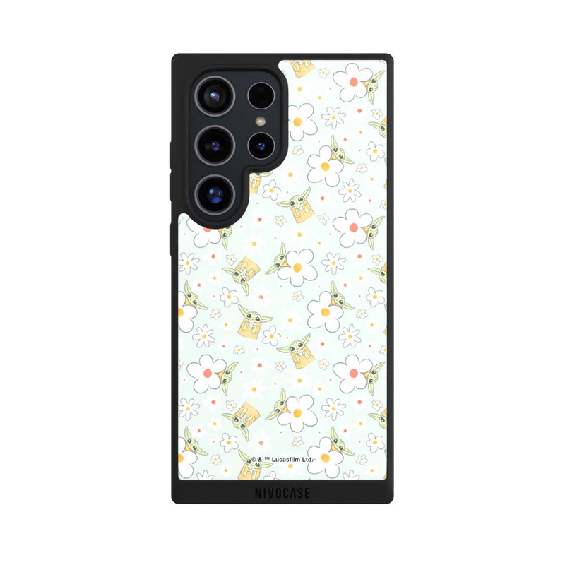 Galaxy S24 Ultra NIVOpure Baby Yoda Blumen Muster