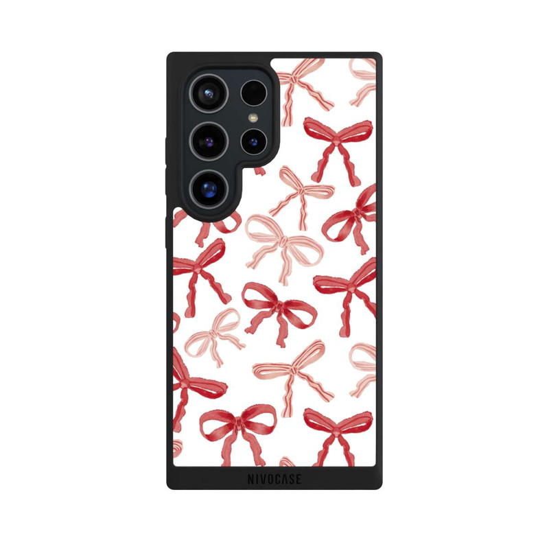 Galaxy S24 Ultra NIVOpure Red Bows Pattern