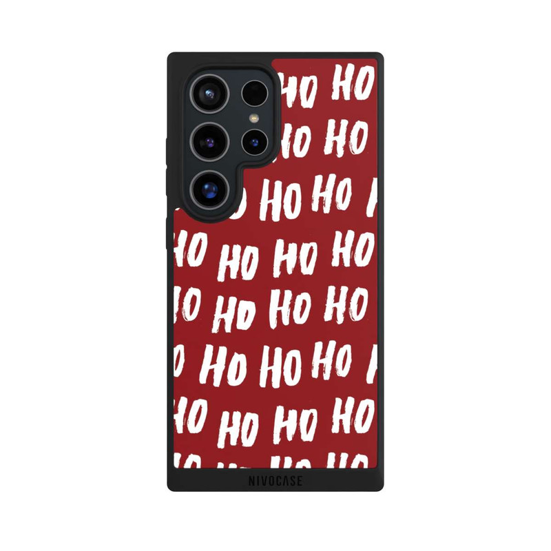 Galaxy S24 Ultra NIVOpure Ho Ho Ho Christmas Red Pattern