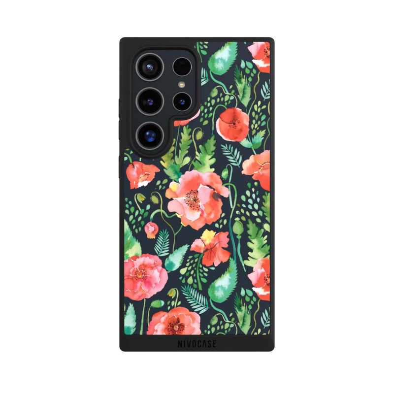 Galaxy S24 Ultra NIVOpure Mohnblumen Dunkle Wildnis