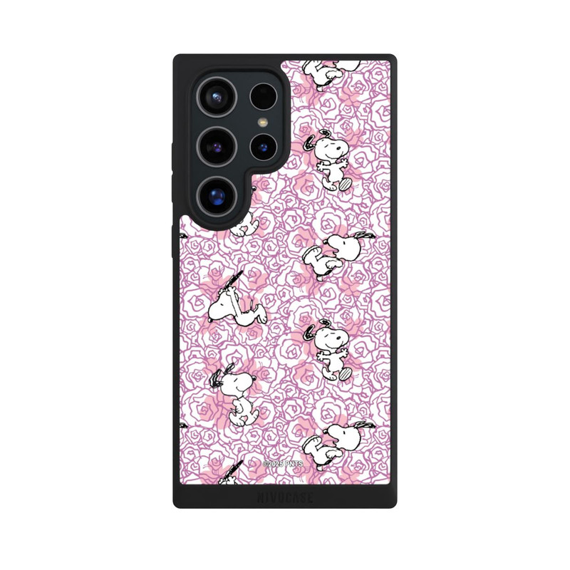 Galaxy S24 Ultra NIVOpure Peanuts Pink Roses Pattern
